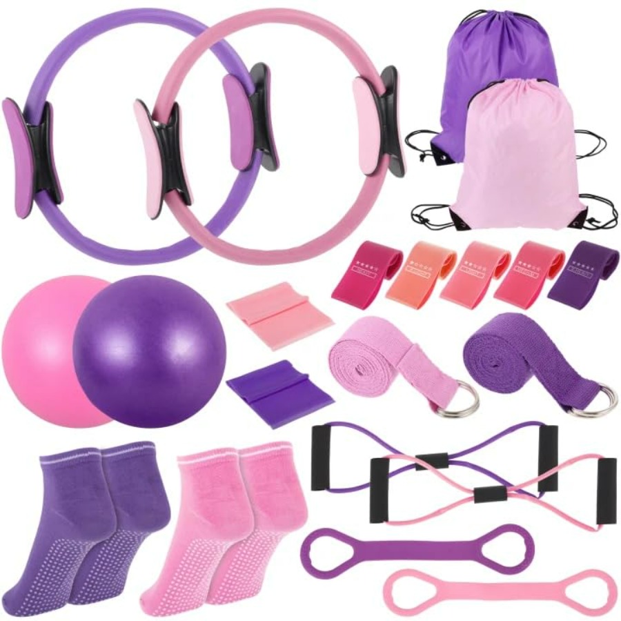 Pilates Yoga Ring - 21 Pcs Pilates Ring Circle Set