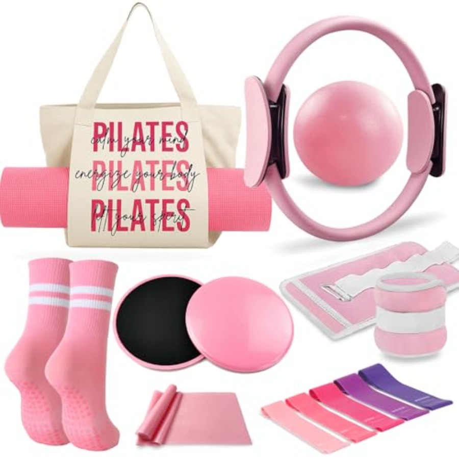 Pilates Yoga Mat - Pilates Essentials Kit for Women with