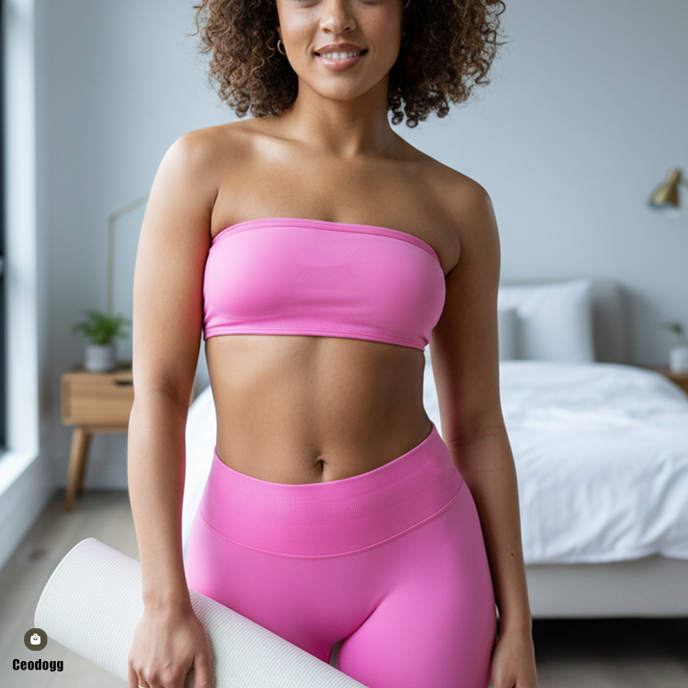 Pilates Yoga Wear - Nologo DDmpact Bandeau Gym Wear Women
