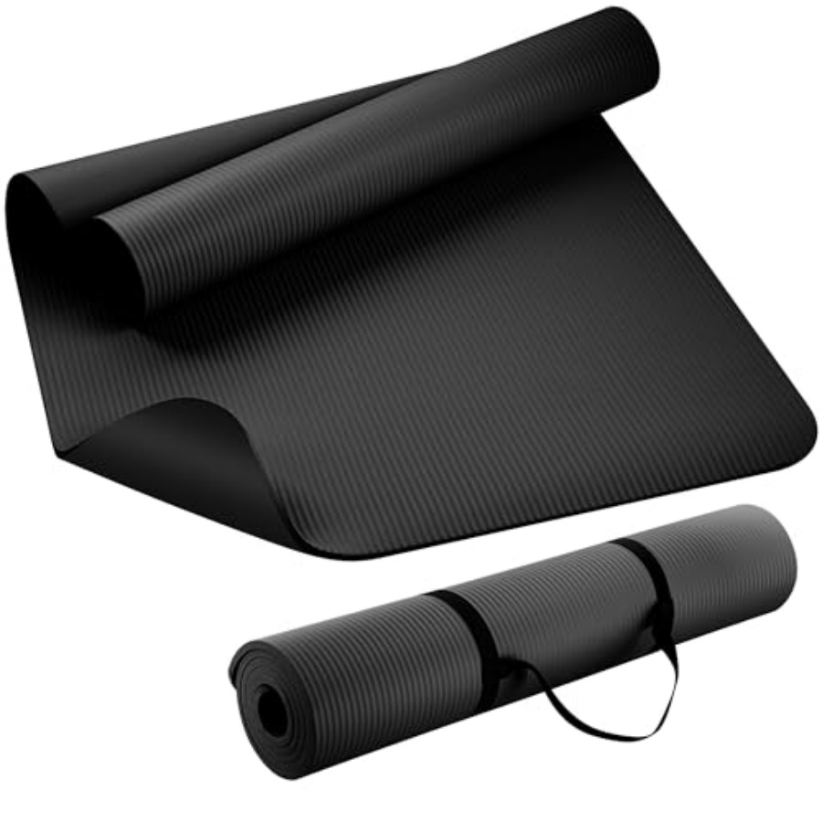 Pilates Yoga Mat Workout - Extra Thick NBR Yoga Mat for