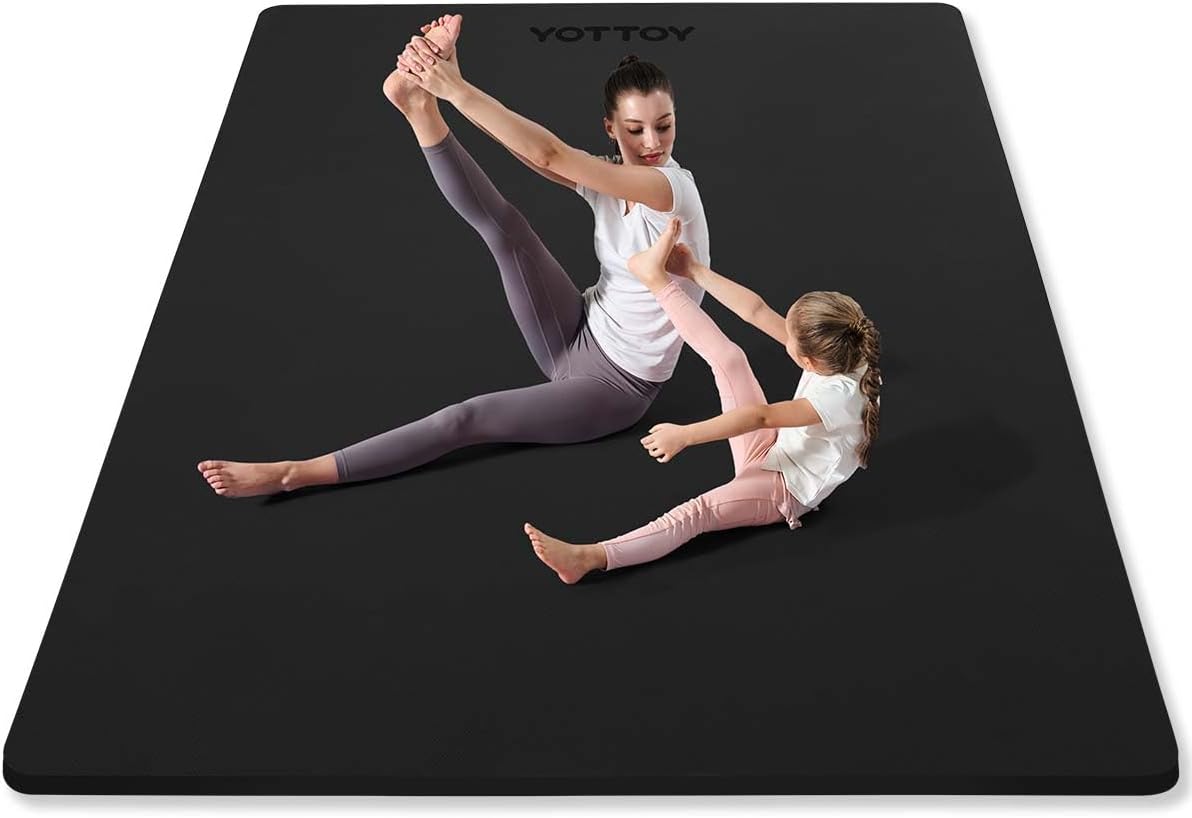 Pilates Yoga Mat - Large Yoga Mat 75x52x1/2in, Extra Wide