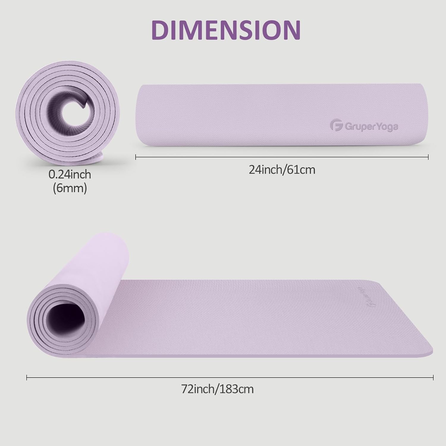 Non Slip Yoga Mat 72x24in, Ant - مراجعة Pilates Yoga Mat وسعره