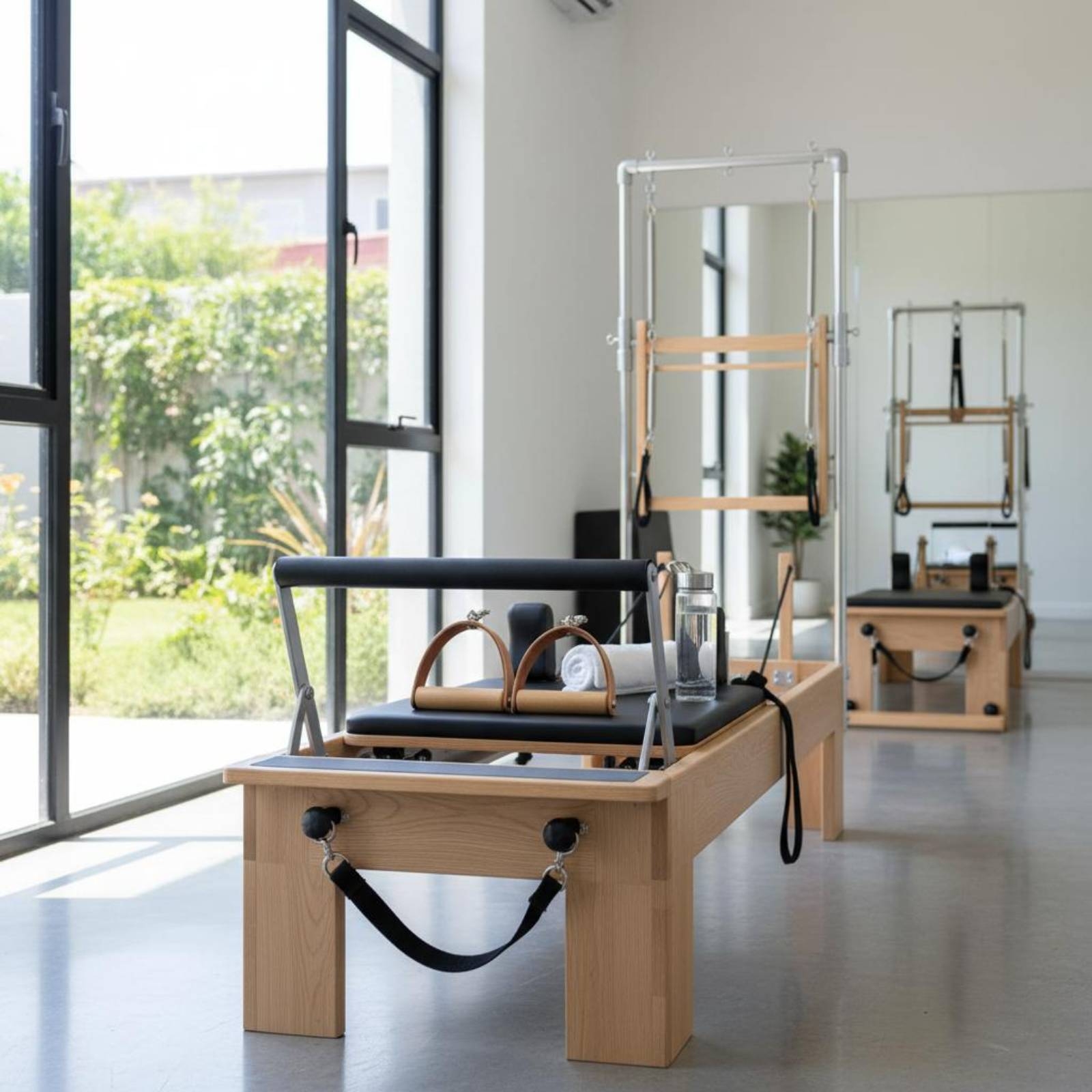 2 Pieces Leather Wood Handles  - مراجعة Pilates & Yoga Vida وسعره