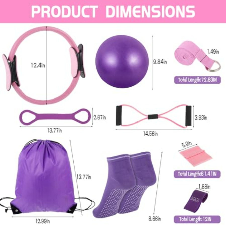21 Pcs Pilates Ring Circle Set - مراجعة Pilates Yoga Ring وسعره