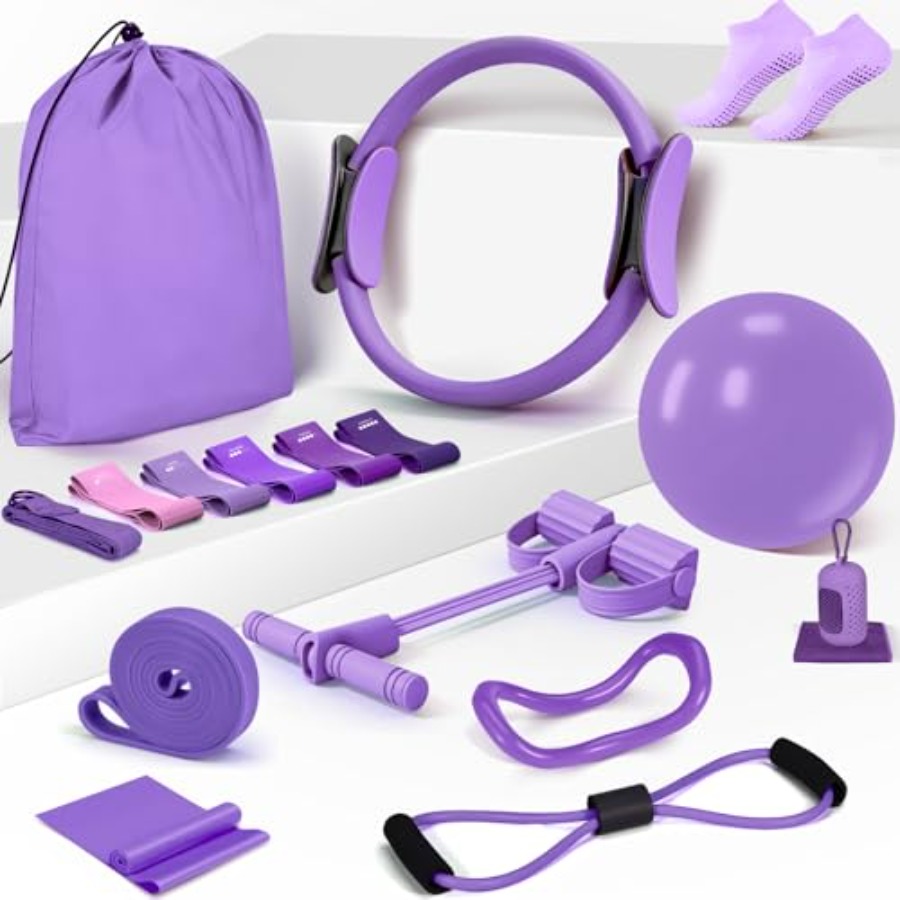 Pilates Essentials Kit for Wom - مراجعة Pilates Yoga Resistance Ring وسعره