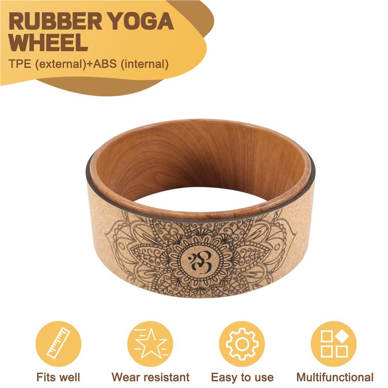 A65G-Cork Yoga Wheel For Yoga  - مراجعة Yoga Wheel Dharma وسعره