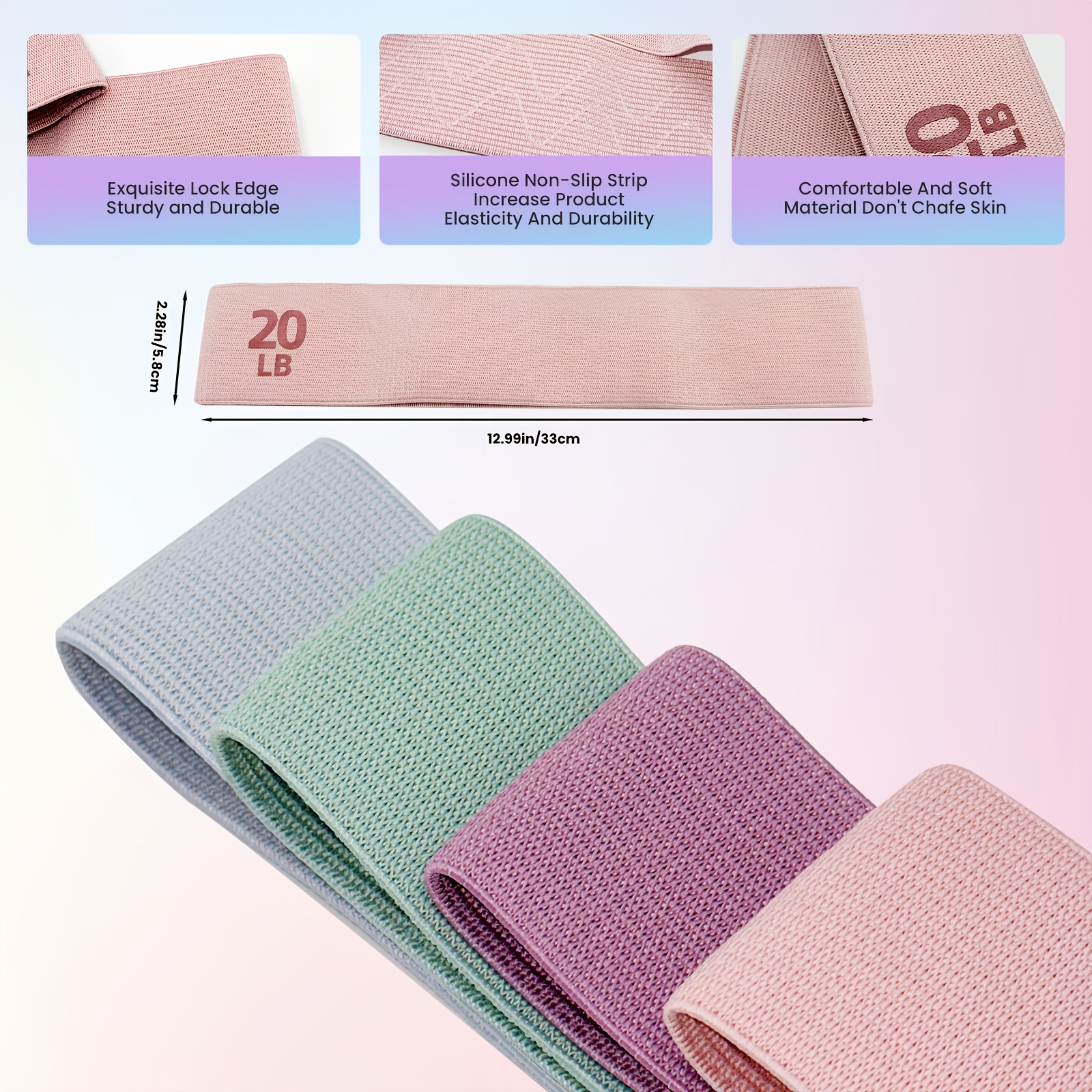 1Pc/4Pcs Fitness Resistance Ba - مراجعة Pilates Yoga Body وسعره