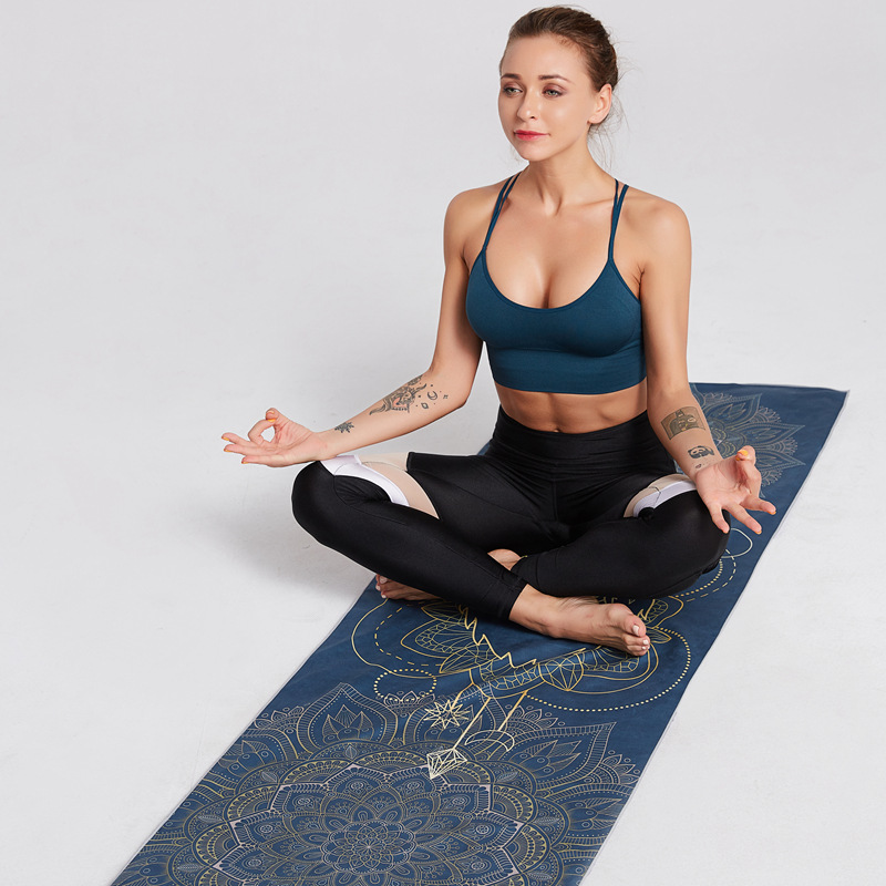 63x185cm Fashion Print Yoga To - مراجعة Pilates Yoga Mat وسعره