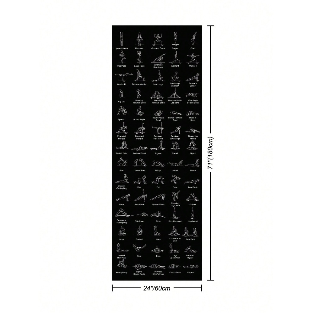 1pc Unisex Fitness Yoga Mat -  - مراجعة Pilates Yoga Mat Workout وسعره