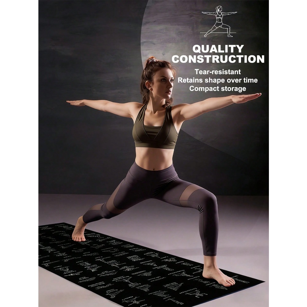 1pc Unisex Fitness Yoga Mat -  - مراجعة Pilates Yoga Mat Workout وسعره