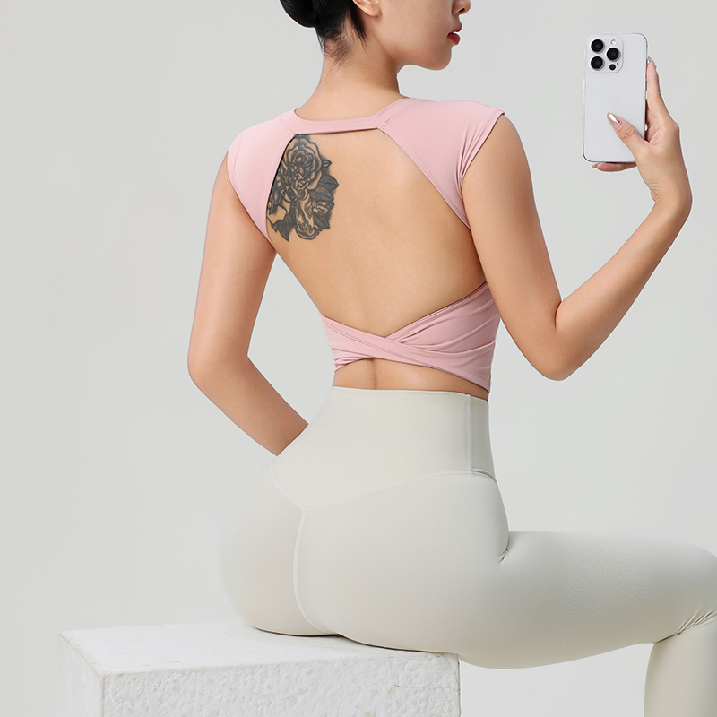 Women's Backless Fitness Cloth - مراجعة Pilates Yoga Wear وسعره