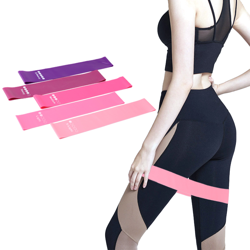 5Pcs Fitness Elastic Band Resi - مراجعة Pilates Yoga Resistance Ring وسعره