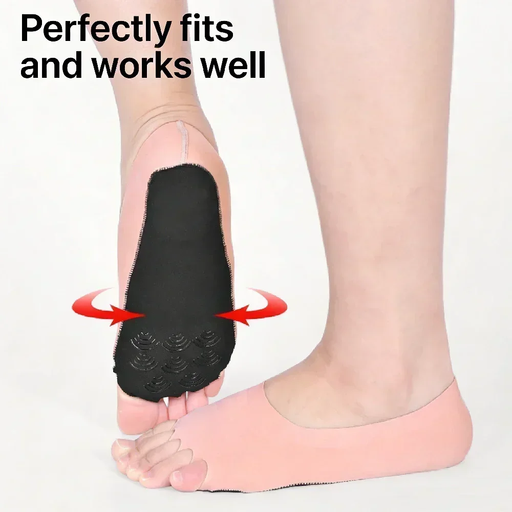 1Pair Toeless Yoga Pilates Soc - مراجعة Pilates Yoga Wear وسعره