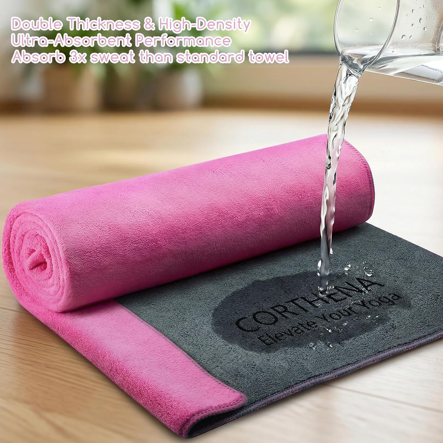 Yoga Mat Towel, Extra Thick 60 - مراجعة Pilates Yoga Mat وسعره
