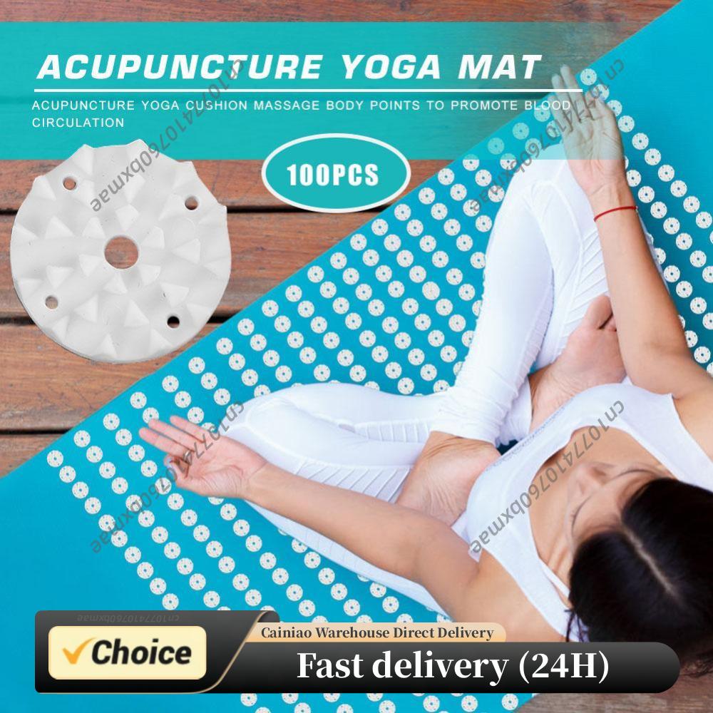 100pcs Acupressure Yoga Mat Sp - مراجعة Pilates Yoga Mat Workout وسعره