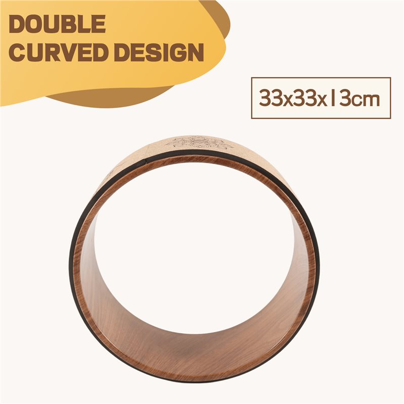 B11A-Cork Yoga Wheel For Yoga  - مراجعة Yoga Wheel Dharma وسعره