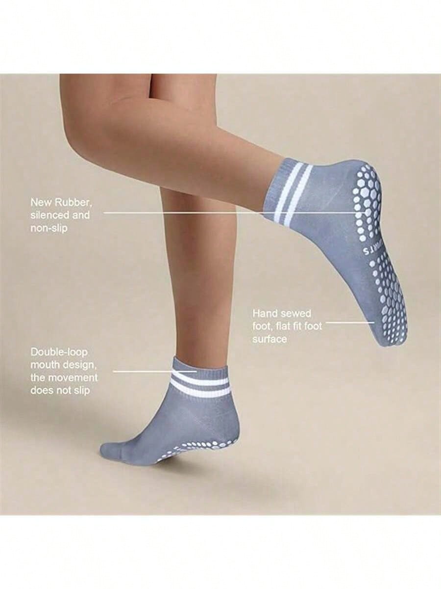 5 Pairs Women Double Stripe No - مراجعة Pilates With Yoga وسعره