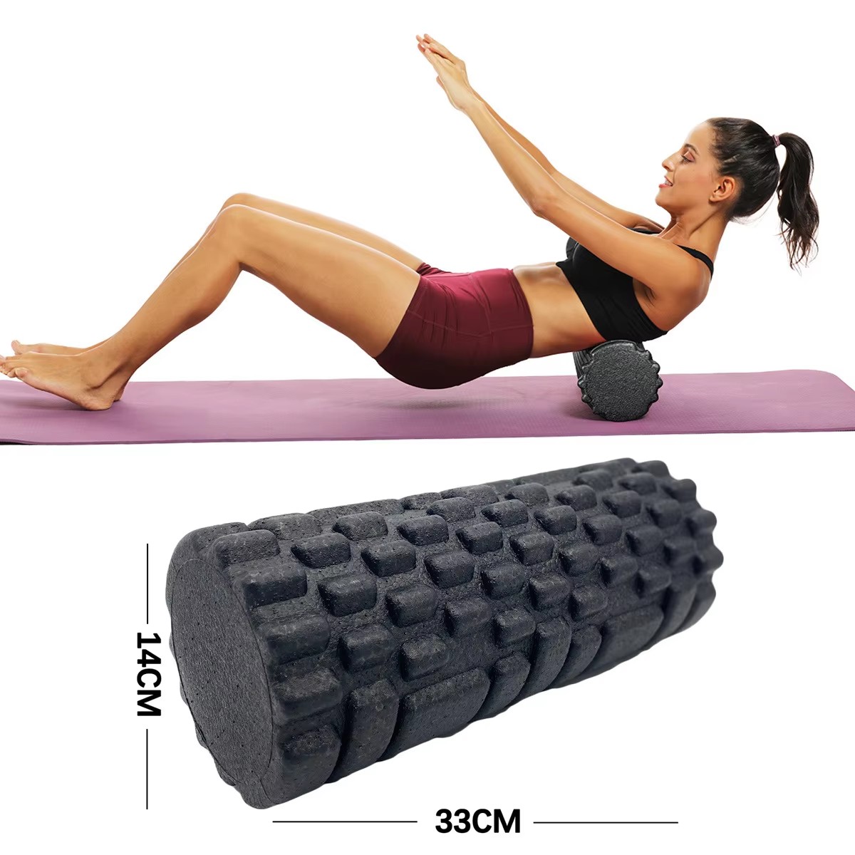 30/33cm Fitness Foam Roller Yo - مراجعة Pilates Yoga Body وسعره