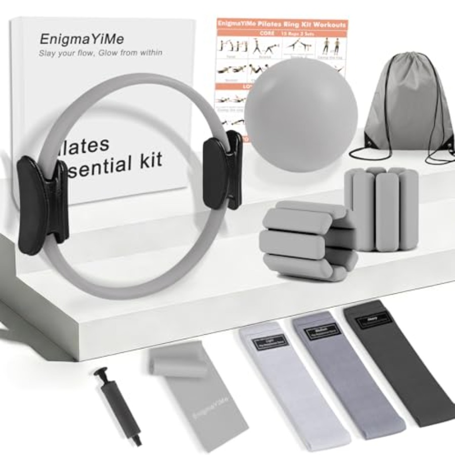 Pilates Ring Kit with Adjustab - مراجعة Pilates Toning Ball وسعره