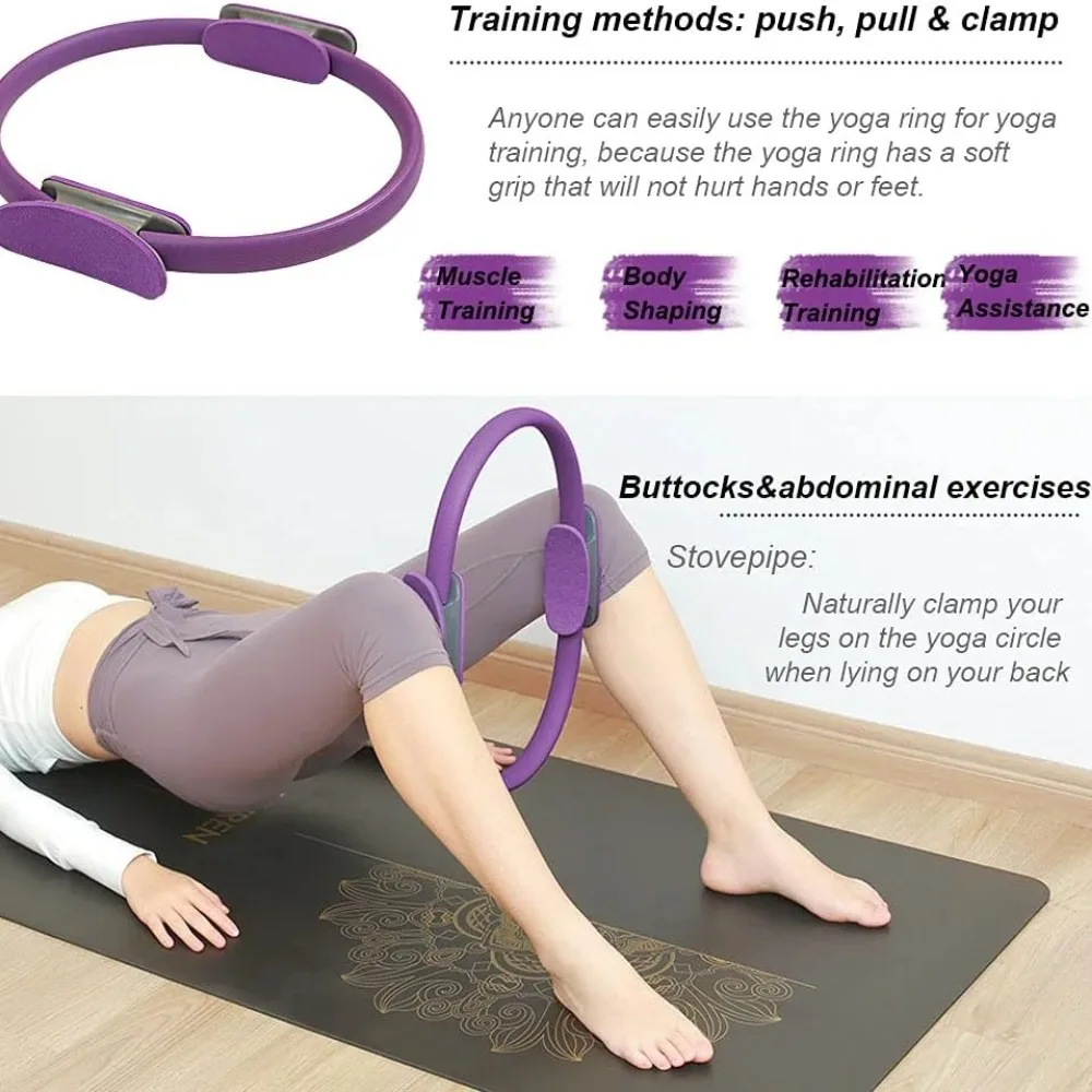 1Pcs Yoga Pilates Ring Non-sli - مراجعة Pilates Yoga Resistance Ring وسعره