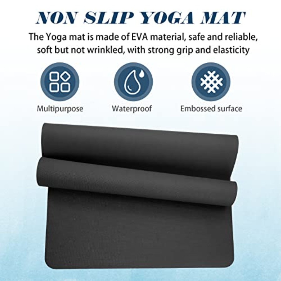 10 Pack 68'' x 24'' x 4mm Thic - مراجعة Pilates Yoga Mat Workout وسعره