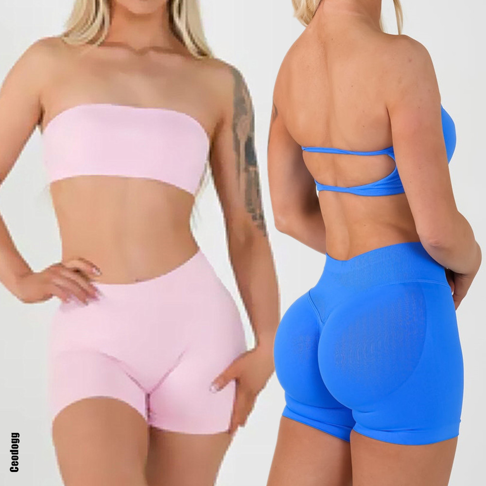 Nologo DDmpact Bandeau Gym Wea - مراجعة Pilates Yoga Wear وسعره