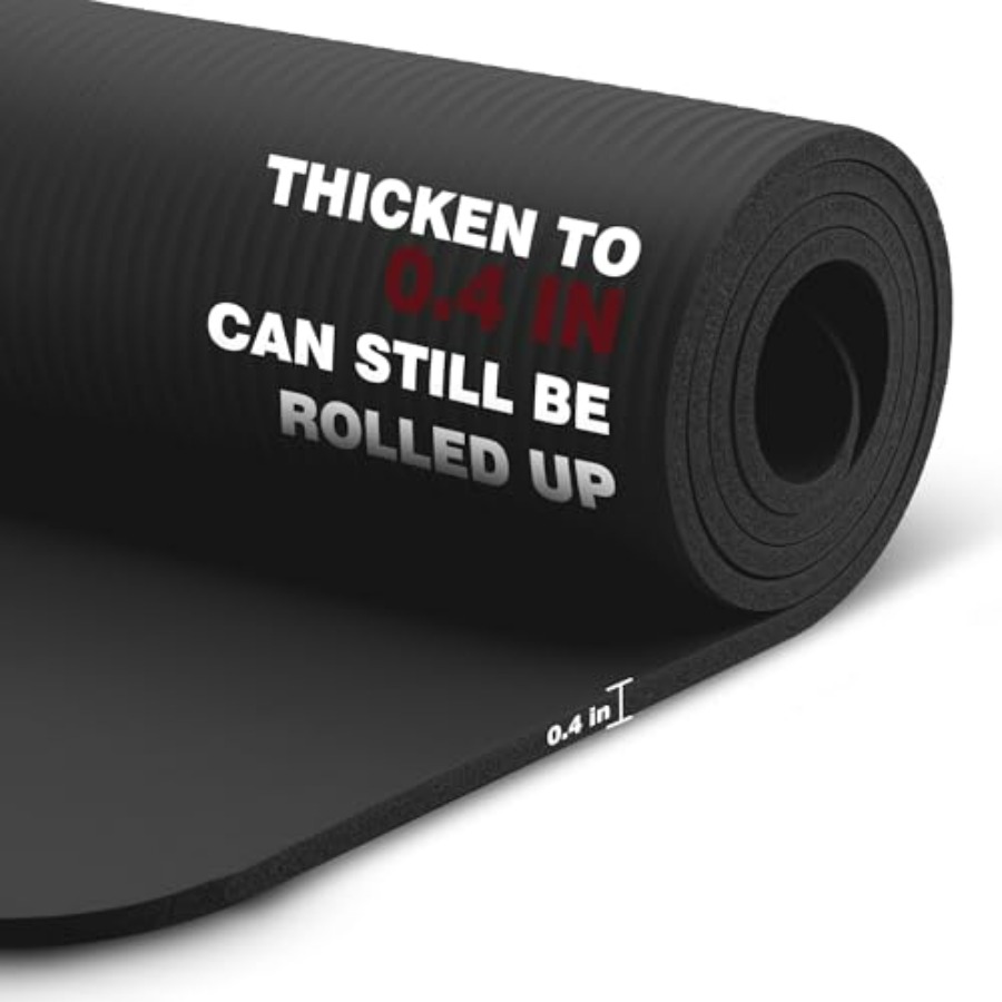 Extra Thick NBR Yoga Mat for W - مراجعة Pilates Yoga Mat Workout وسعره