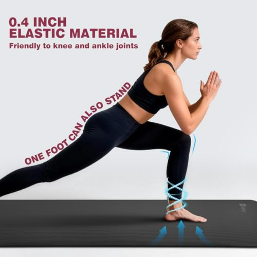 Extra Thick NBR Yoga Mat for W - مراجعة Pilates Yoga Mat Workout وسعره