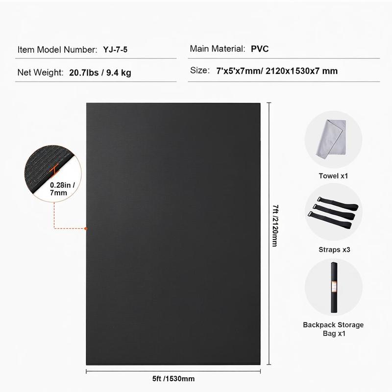 Exercise Mat, Non Slip High De - مراجعة Pilates Yoga Mat Workout وسعره