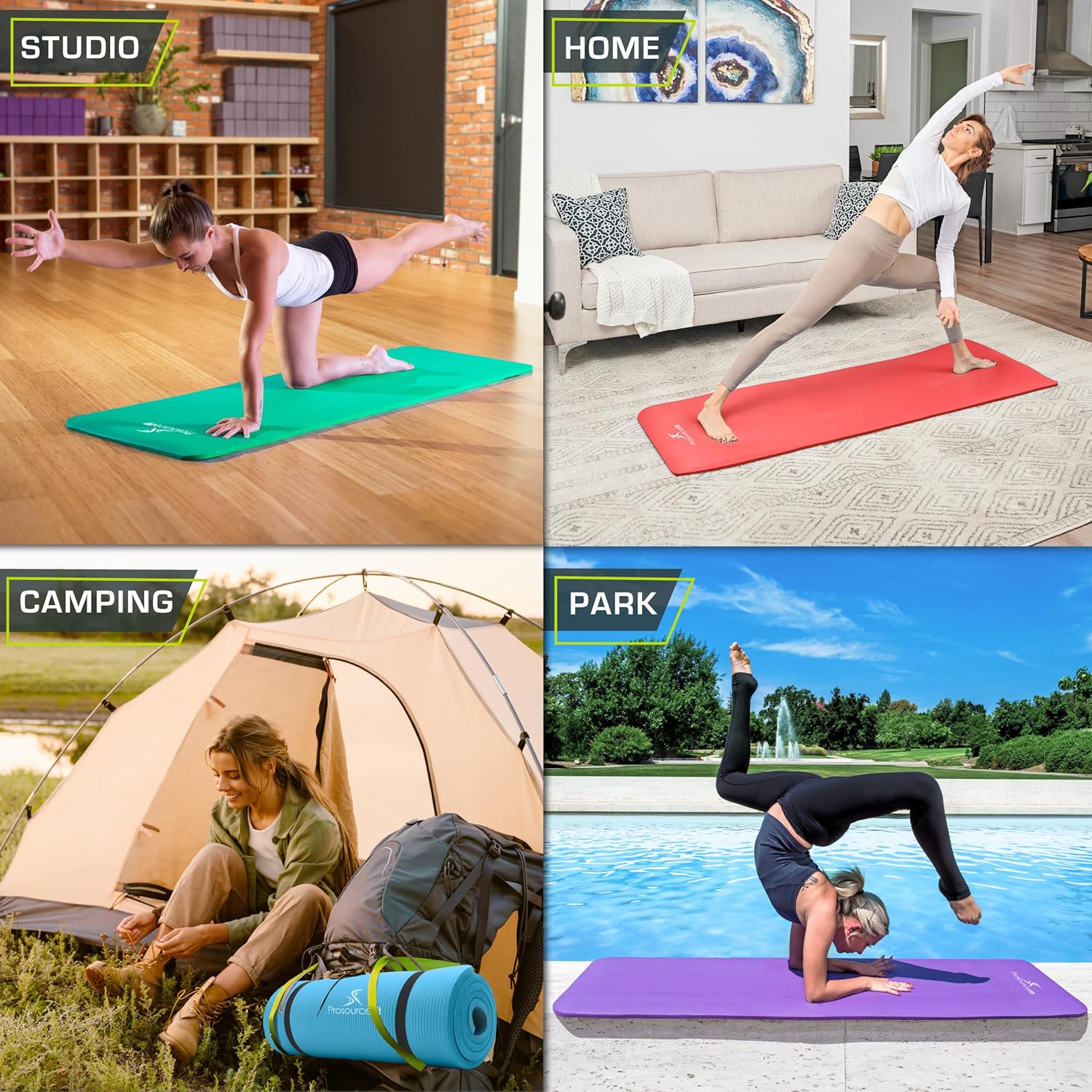 Extra Thick Yoga Mat 1/2