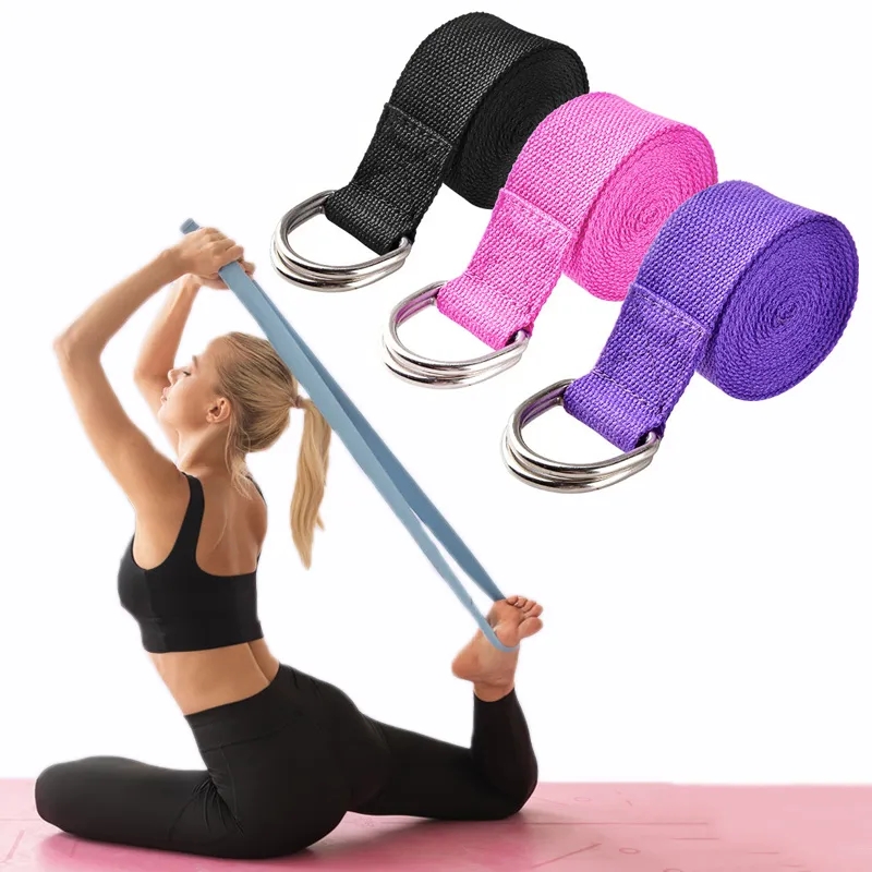 183*3.8cm Yoga Strap Cotton Ex - مراجعة Pilates Yoga Ring وسعره