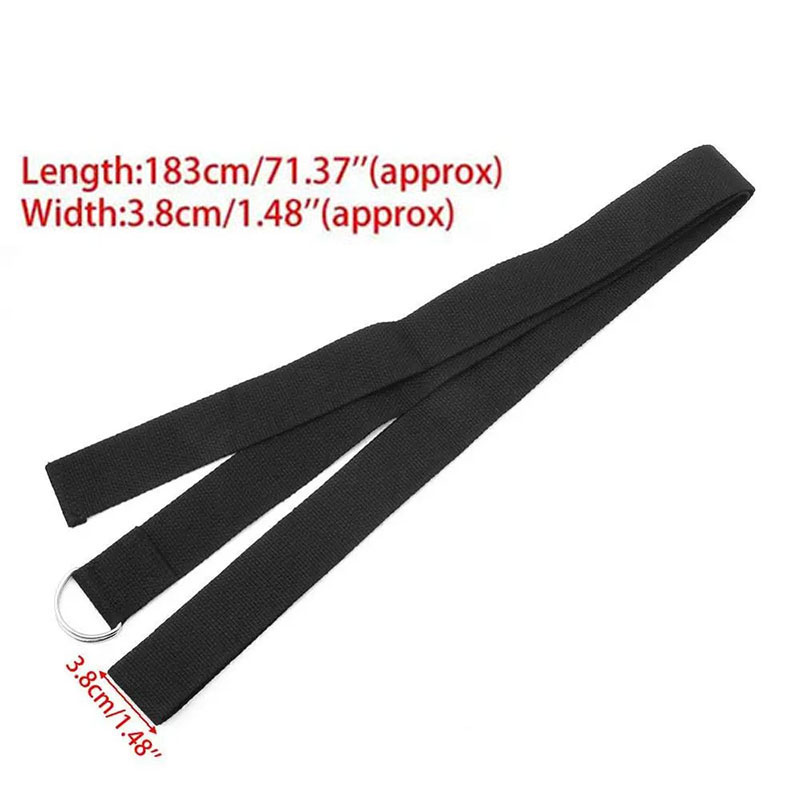 183*3.8cm Yoga Strap Cotton Ex - مراجعة Pilates Yoga Ring وسعره