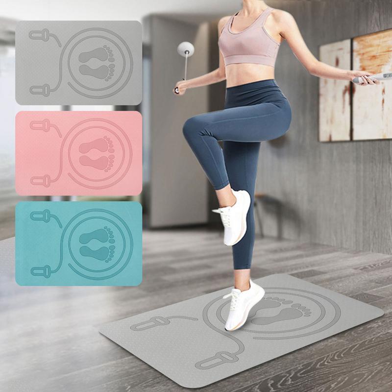 6mm Jump Rope Mat TPE Material - مراجعة Pilates Yoga Mat Workout وسعره