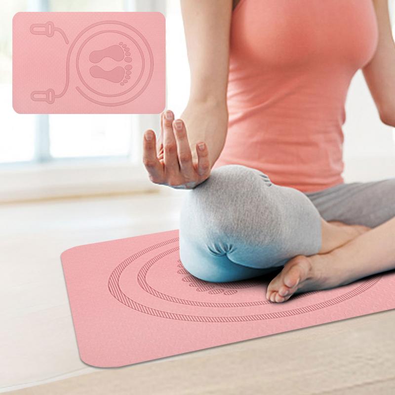 6mm Jump Rope Mat TPE Material - مراجعة Pilates Yoga Mat Workout وسعره