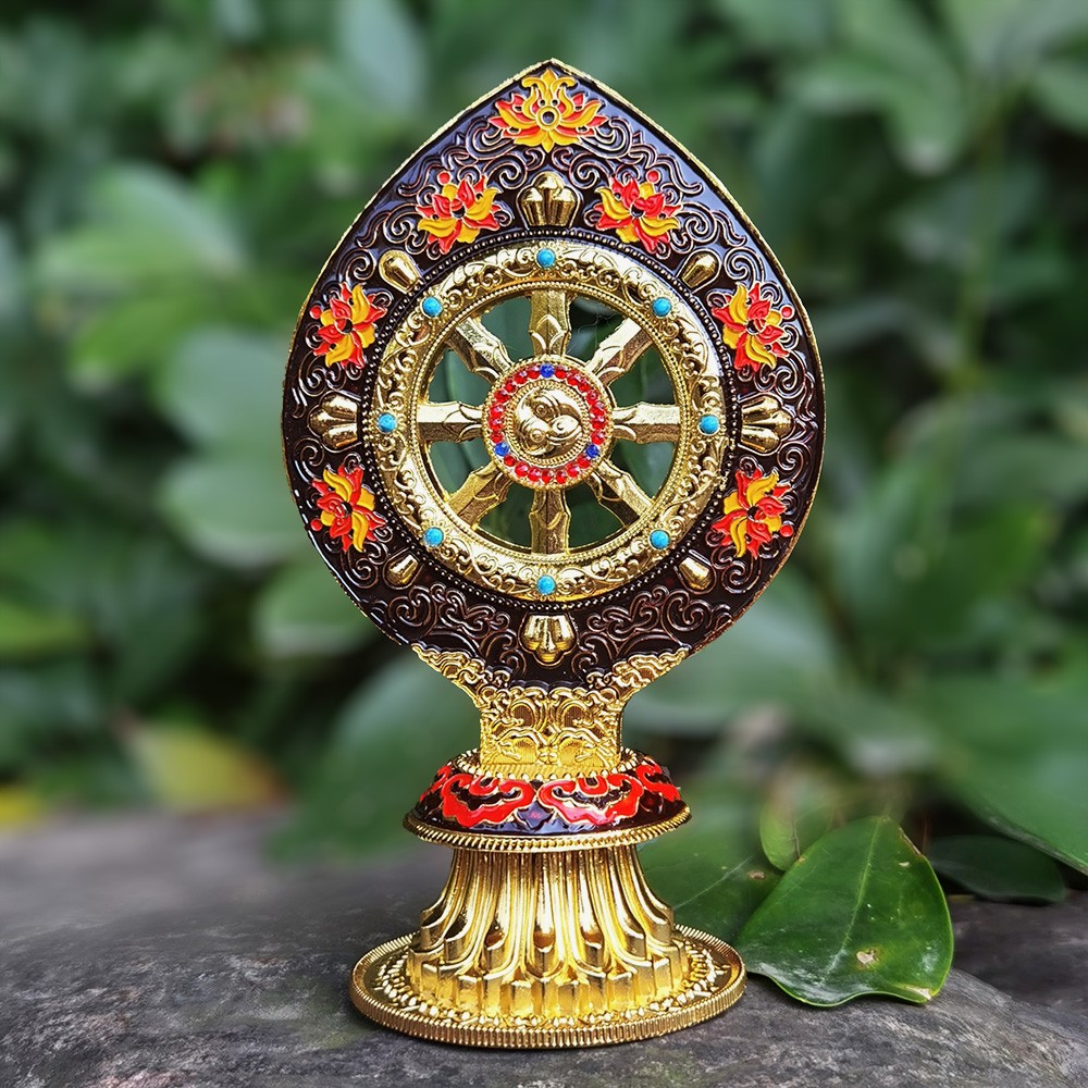 Tibetan Dharma Wheel Decor for - مراجعة Yoga Wheel Dharma وسعره
