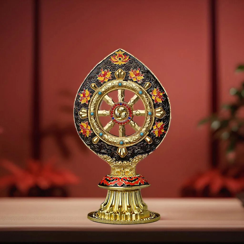 Tibetan Dharma Wheel Decor for - مراجعة Yoga Wheel Dharma وسعره