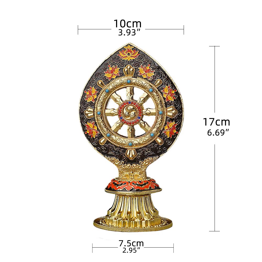 Tibetan Dharma Wheel Decor for - مراجعة Yoga Wheel Dharma وسعره