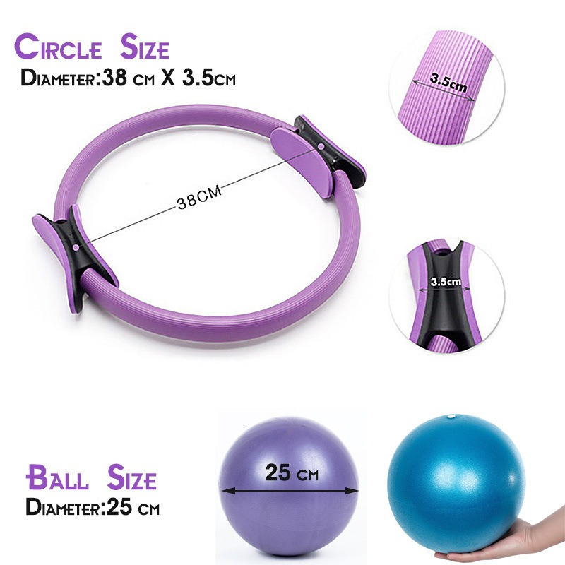 25cm Yoga Pilates Ring Set wit - مراجعة Pilates Yoga Resistance Ring وسعره