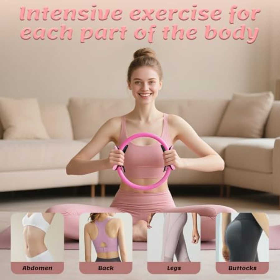 Pilates Equipment Kit for Wome - مراجعة Pilates Yoga Resistance Ring وسعره