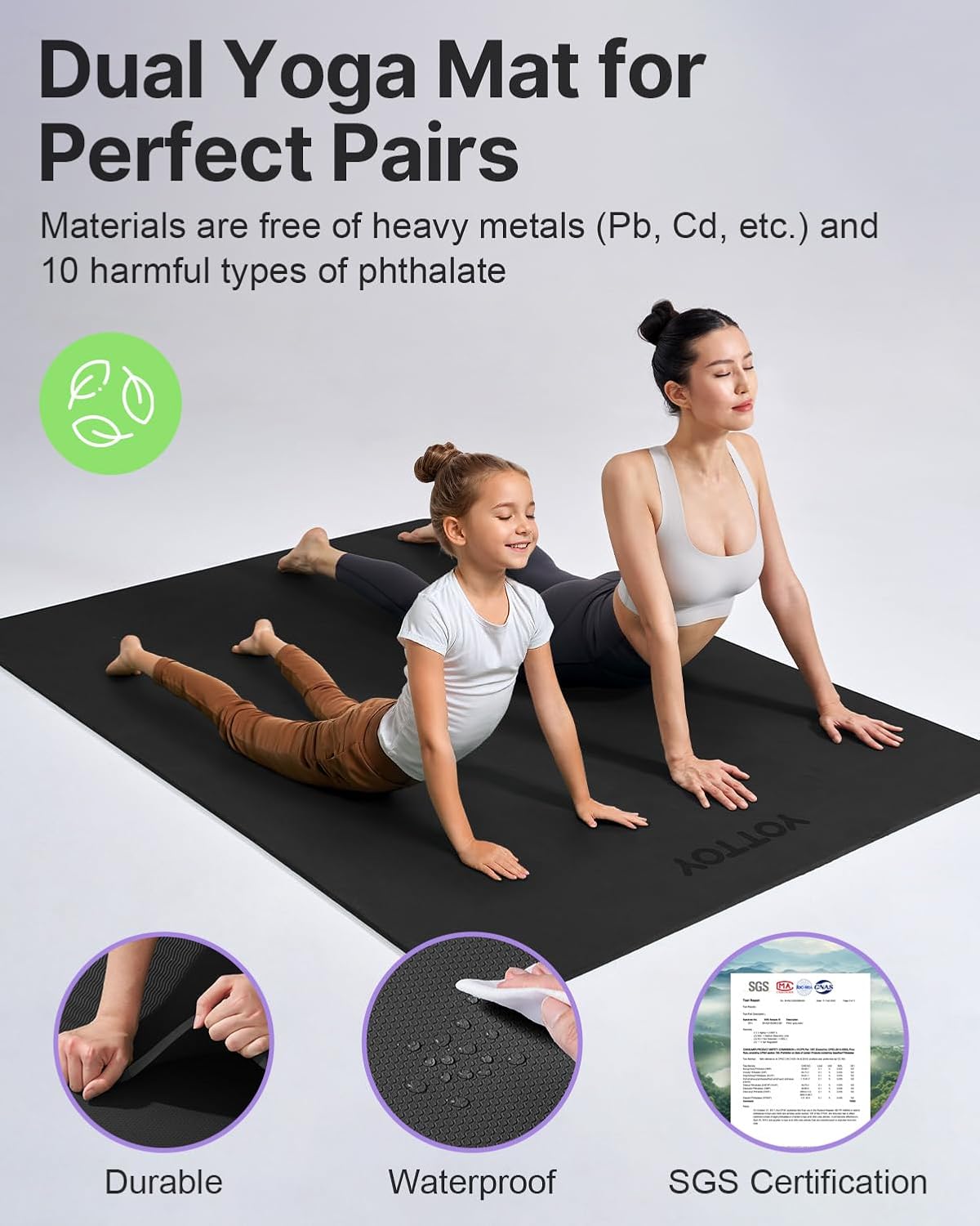 Large Yoga Mat 75x52x1/2in, Ex - مراجعة Pilates Yoga Mat وسعره