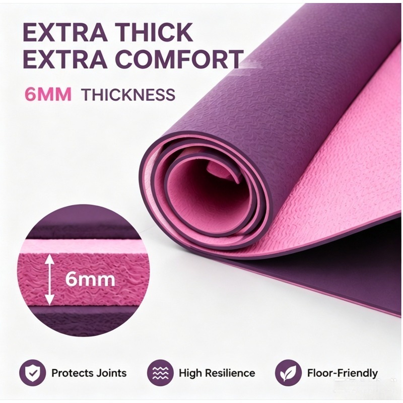 Yoga Mats Anti-slip Sport Fitn - مراجعة Pilates With Yoga وسعره